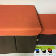 A912　Room Essence　Box Stool　3個セット　折りたたみ式　スクエア　座る＆収納の画像
