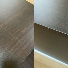 部分組み立て品　ローテーブル 昇降式 収納付き テーブル 机 天板昇降 高さ調整 大容量 簡単開閉 収納棚付き リビング 木製 クルミ 幅100*奥行50*高さ44&59cmの画像