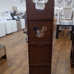 ★リユースのサカイ水戸店★  ミッキーカラーボックス ブラウン H160×D29.5×W40 クリーニング済み MT5481の画像