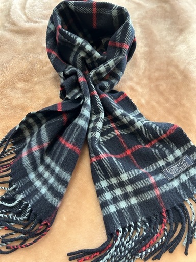 バーバリーズノバチェックマフラーストールショールスカーフカシミヤカシミア100％レディースメンズ男性用紳士女性用婦人ユニセックス青