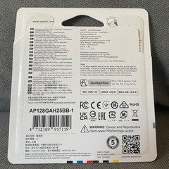 Apacer USBメモリ 128GB USB3.2 メタリックブラックの画像