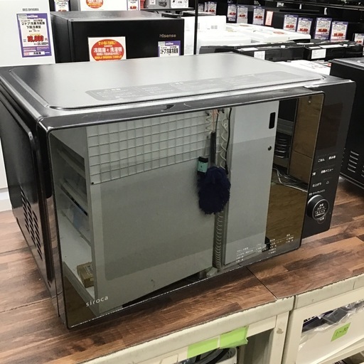 #I-49【ご来店頂ける方限定】Sirocaのフラット電子レンジです