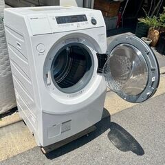 【武蔵小山店】 配達可！　シャープ SHARP ドラム式洗濯乾燥機 洗濯10kg/乾燥6kg 左開き プラズマクラスター 除菌機能 ホワイト系 ES-H10F-WL 22年製 ドラム洗濯機 ドラム式洗濯機 (検 ES-K10B ES-H10G ES-H10F ES-H10 　高年式　ドラム　洗濯機　乾燥機能　付き　乾燥の画像