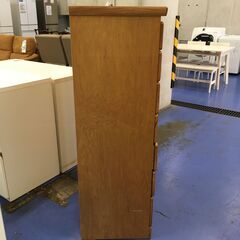 ★リユースのサカイ横浜南店★YM1447 北洋木工株式会社 チェスト ブラウン W89×D45×H135 クリーニング済みの画像