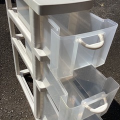 中古　隙間収納3段チェスト　引き取り限定の画像