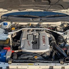 ローンは毎月48,200円～　日産　スカイライン ２５ＧＴターボ　アルティアフルエアロ　アルティアリアウイング　純正５速ＭＴ　整備記録簿付　柿本改マフラー　車高調　１７インチＷＯＲＫアルミ　ＢＬＩＴＺエアクリーナー　トラストインタークーラー　アレクサ対応オーディオの画像