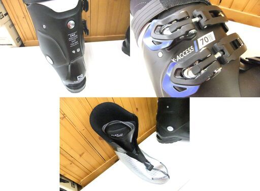 スキーブーツ サロモン 27.0cm 27.5cm X-ACCESS ソール長 316mm ブラック 中古 SALOMON 札幌市厚別