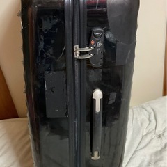 ☺️ジャンク  開けられない  パイロットケース  スーツケース51✖️24✖️h77cm 黒の画像
