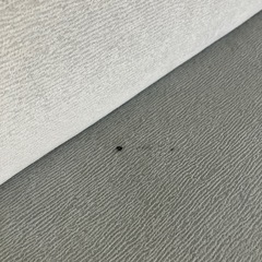 M2509-216 2人掛け コンパクト ソファ  ライトグレー キズ汚れ有りの画像