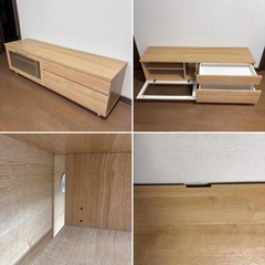 ニトリ 幅150 コパン 150LB LBR 白木 テレビ台 ローボード 北欧の画像