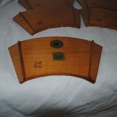 [1507] 天然杉（秋田杉）　銘々皿　菓子皿　5枚セット　田山工房の画像