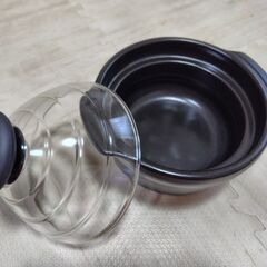 ハリオ フタがガラスのご飯釜3合炊き(GN-200B)の画像