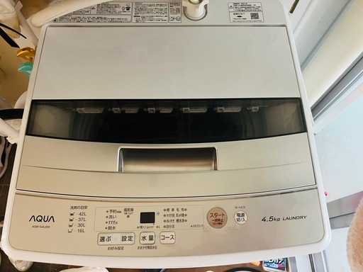 AQUA  洗濯機　4.5KG 