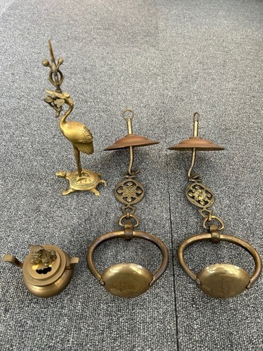 仏具品 香炉  輪灯 鶴　亀縁起物ろうそく