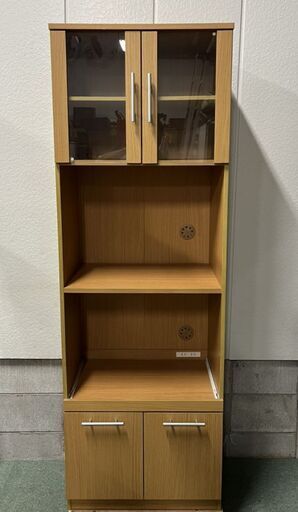 NITORI ニトリ 木製 レンジ台 炊飯台 食器棚 幅60cm×奥行40cm×高さ179cm