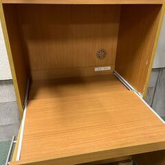 NITORI ニトリ 木製 レンジ台 炊飯台 食器棚 幅60cm×奥行40cm×高さ179cmの画像