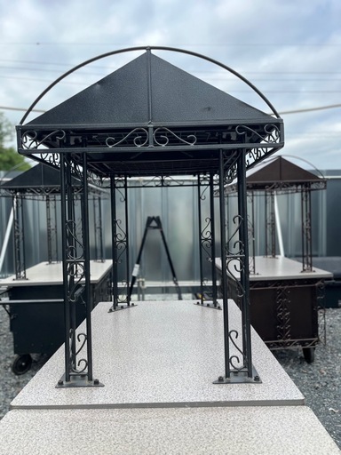 値段交渉可能！オシャレな鉄製屋根付きワゴン