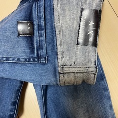 アルマーニエクスチェンジ　シルバー　ラメ　デニムの画像