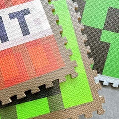 マインクラフト しまむら　ジョイントマット　プレイマット12枚の画像