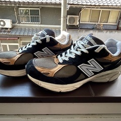New Balance M990BB3 ブラック / ライトブラウン USA製　ニューバランスの画像