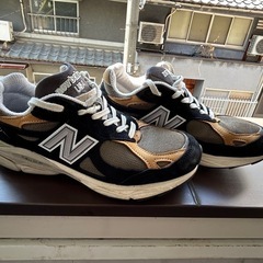 New Balance M990BB3 ブラック / ライトブラウン USA製　ニューバランスの画像
