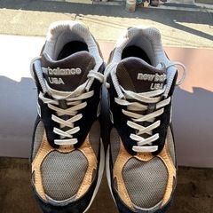 New Balance M990BB3 ブラック / ライトブラウン USA製　ニューバランスの画像