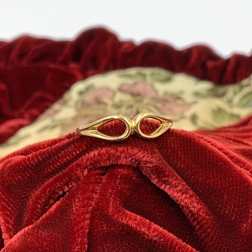 ティファニー　オープンティアドロップ　18K 2.2g 約11.5号