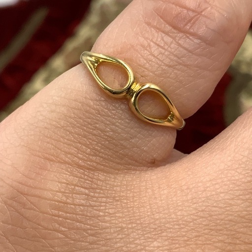 ティファニー　オープンティアドロップ　18K 2.2g 約11.5号