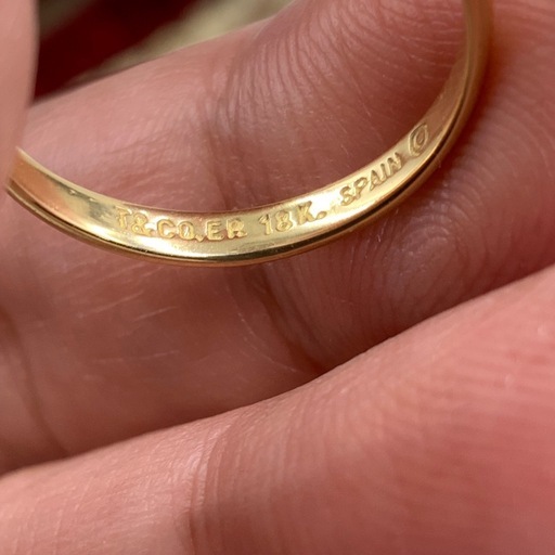 ティファニー　オープンティアドロップ　18K 2.2g 約11.5号