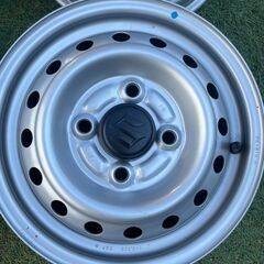 【中古・良品】スズキ/SUZUKI/スチールホイール/エヴリィ/キャリィ/純正/12×3.50B/4穴/100/4本の画像