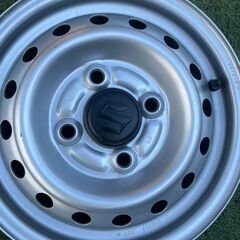 【中古・良品】スズキ/SUZUKI/スチールホイール/エヴリィ/キャリィ/純正/12×3.50B/4穴/100/4本の画像