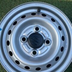 【中古・良品】スズキ/SUZUKI/スチールホイール/エヴリィ/キャリィ/純正/12×3.50B/4穴/100/4本の画像