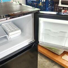 冷蔵庫 90L 2021年製 アイリスオーヤマ IRSD-9B 2ドア ブラック 黒 90Lクラス 九十クラス 小型 コンパクト 札幌市 平岸店の画像