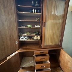 下駄箱　引き出し付の画像