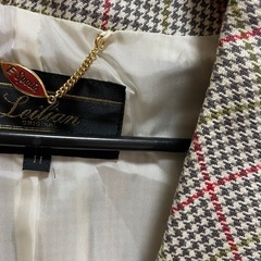 レリアン　チェック柄ジャケットの画像