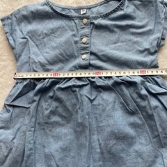 【お渡し決定済み】 UNIQLO ワンピース 120 110 姉妹コーデ おそろコーデの画像
