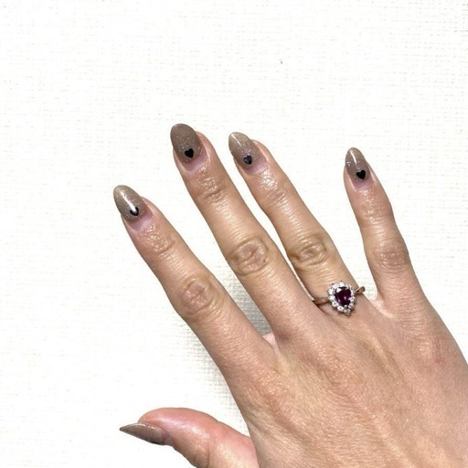 pt850　ジュエリーマキ ルビー 指輪