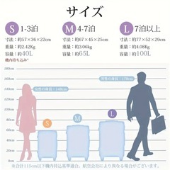 スーツケース　100L　の画像