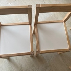 IKEA【LÄTT レット】子ども用テーブル,チェア2脚付の画像