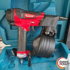 ✨マキタ　中古　AN510H　高圧エア釘打機　ケース・保護メガネ付き✨うるま市田場✨の画像