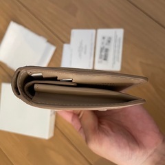 【美品】メゾンマルジェラ バイフォールドウォレット 二つ折り財布 ベージュの画像