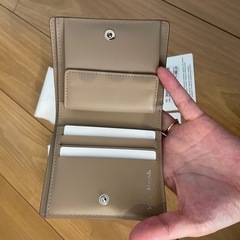 【美品】メゾンマルジェラ バイフォールドウォレット 二つ折り財布 ベージュの画像