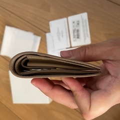 【美品】メゾンマルジェラ バイフォールドウォレット 二つ折り財布 ベージュの画像