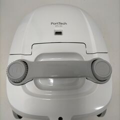 PortTech KPS-201　紙パック式 掃除機　白　ホワイト　軽量 2.9kg 吸引200W 集塵1L すき間ノズル付 家庭用　２０１８年製　250917-3Yの画像