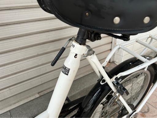 ComO'rade ホワイト　小径自転車 コモラード　自転車　サイクリング　ミニベロ