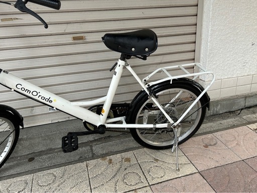 ComO'rade ホワイト　小径自転車 コモラード　自転車　サイクリング　ミニベロ