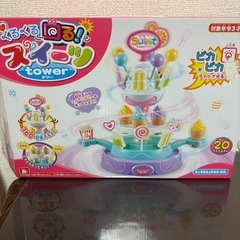 ジューサー。くるくる回るスイーツタワー。の画像