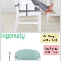 インジェニュイティ(Ingenuity) Baby Base ベビーベース ミストグリーンの画像