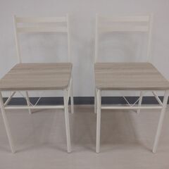 （出品番号：54）【中遠広域事務組合・リユース品】イス(白色、２脚)の画像