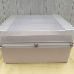 タッパーウェア トップカバー ディープ スーパーケース 高25㎝ 収納ケース Tupperware ピンク 西岡店の画像
